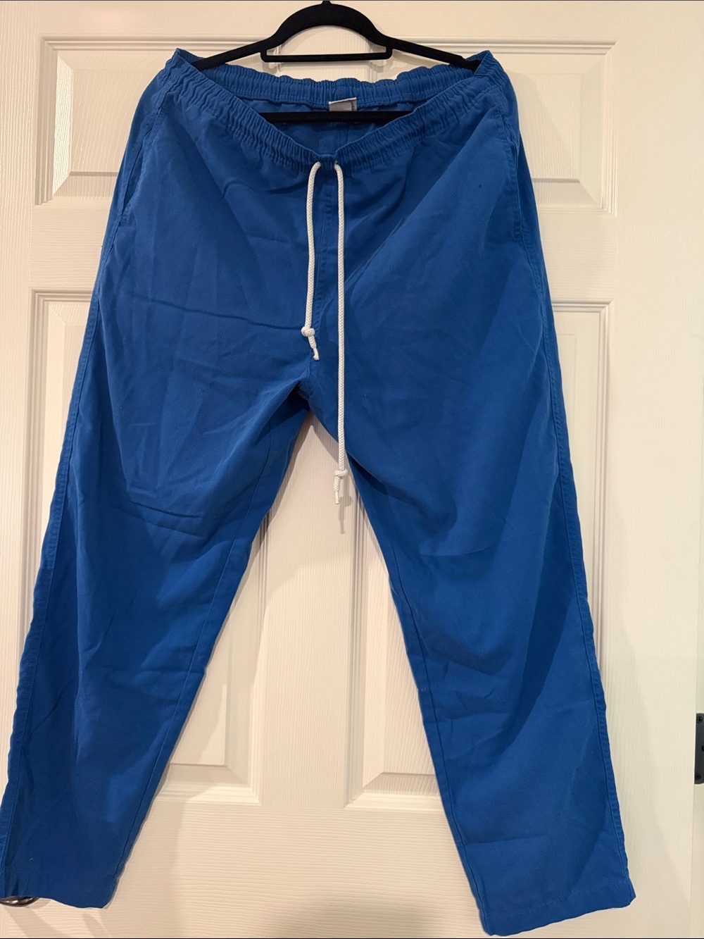 Smart Scrubs Medium Unisex Short Royal Blue Drawstring Scrub Pant